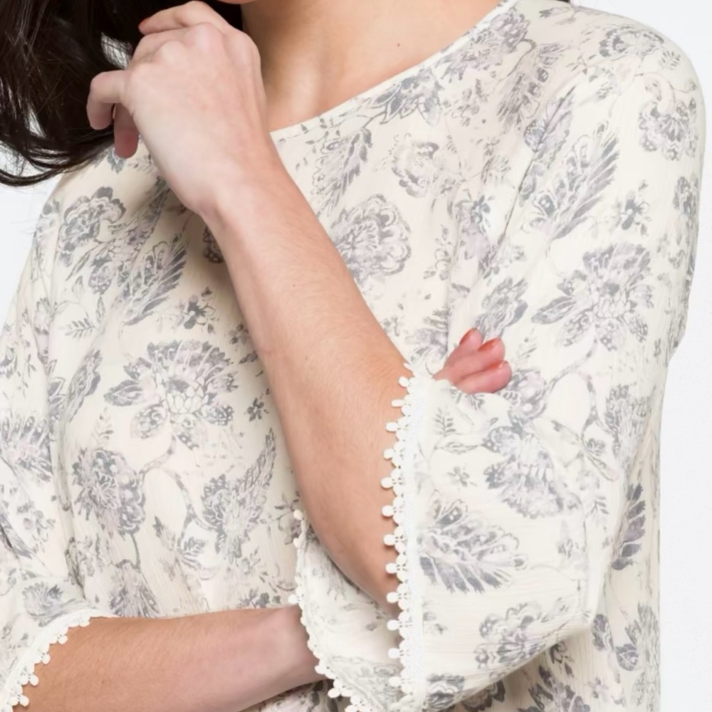 NWT Papermoon Enola Crochet Detail Top, XL